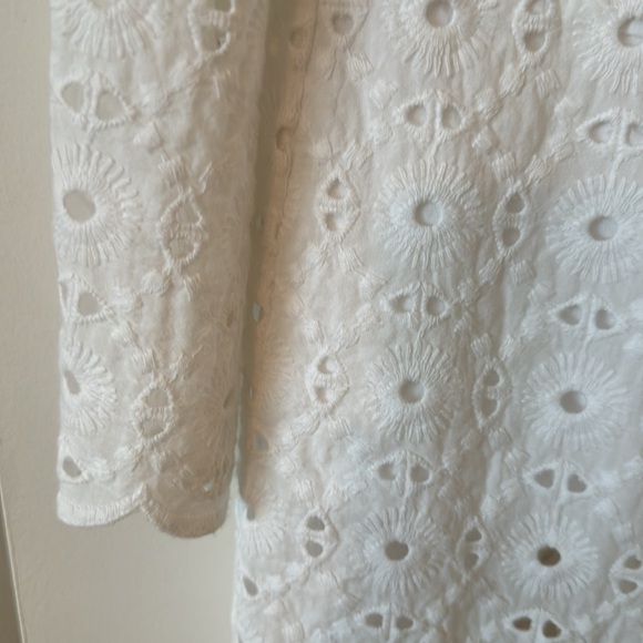 Zara Eyelet white blazer - Picture 4 of 9